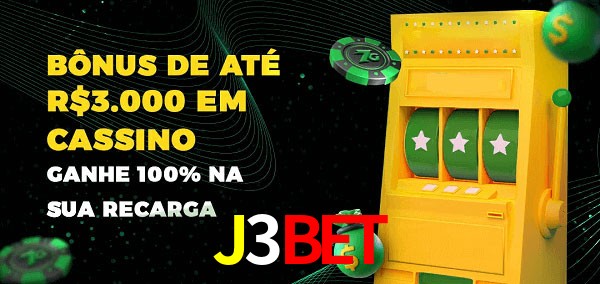 J3BET melhor bônus de depósito